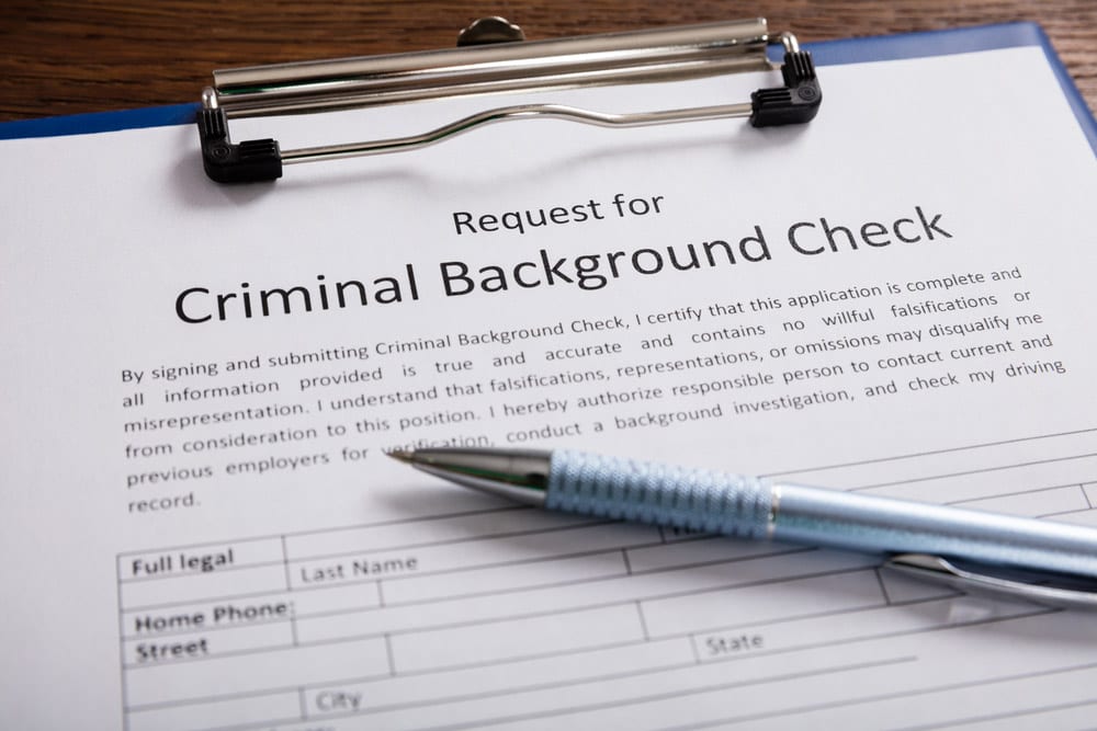 background check form