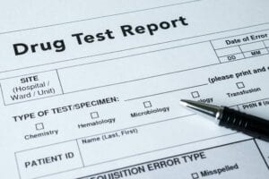 drug testing report